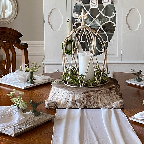 Chippy Metal Sitting Bird Figurines, Set of 4