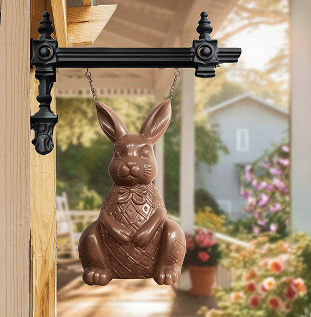 3D Chocolate Bunny Sign With New Bracket Option | Our "Easter" Signs Of The Seasons Edition