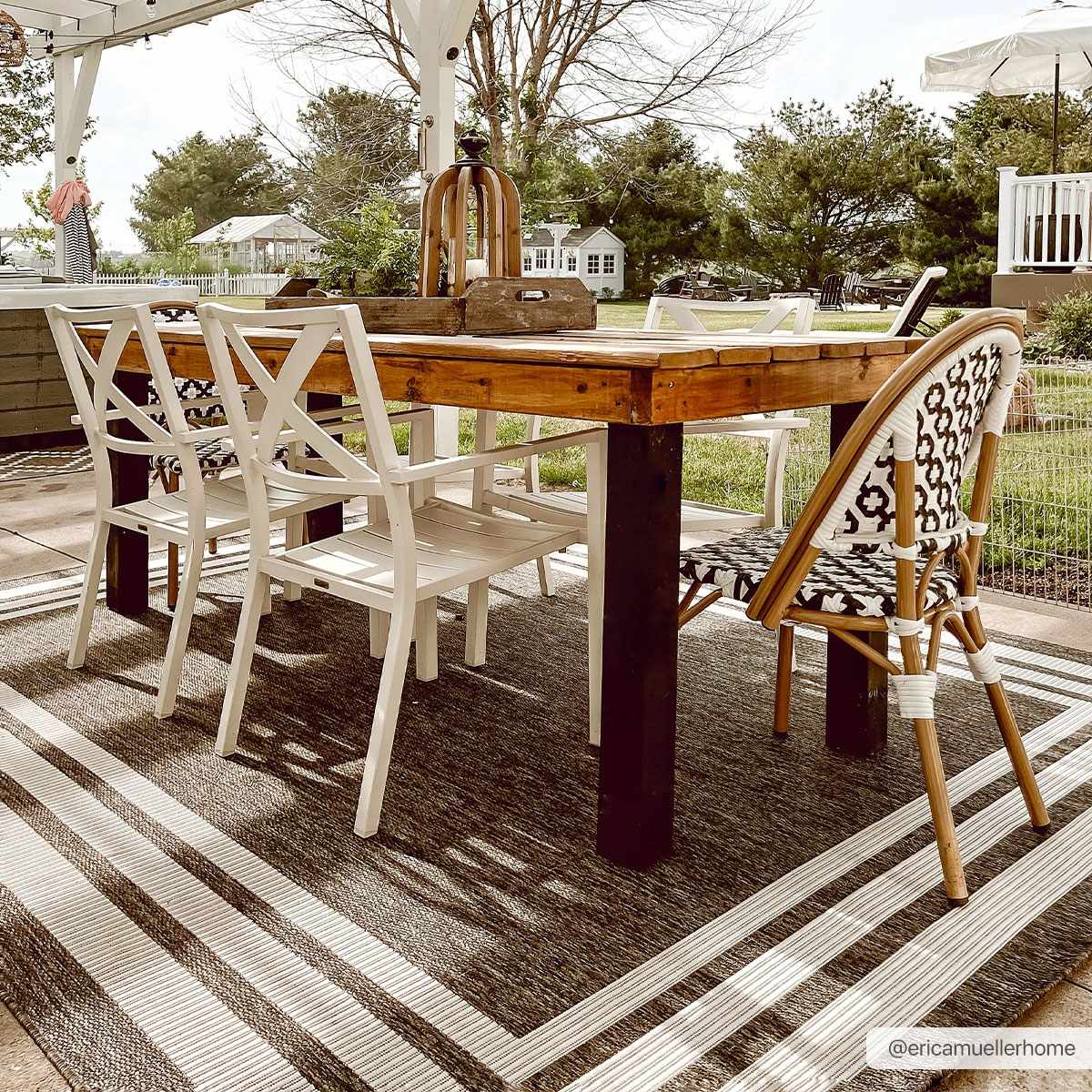 Charcoal Outdoor Rug