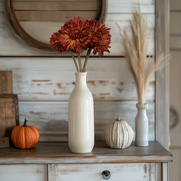 Burnt Orange Daisy Spray, Set of 3