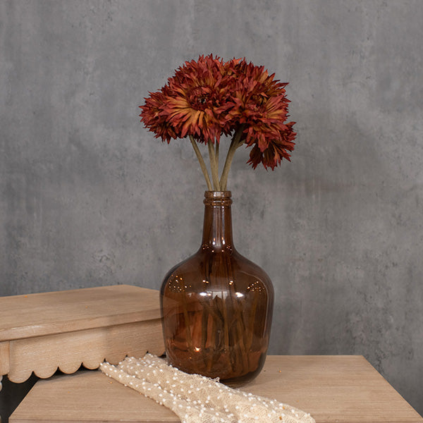 Burnt Orange Daisy Spray, Set of 3