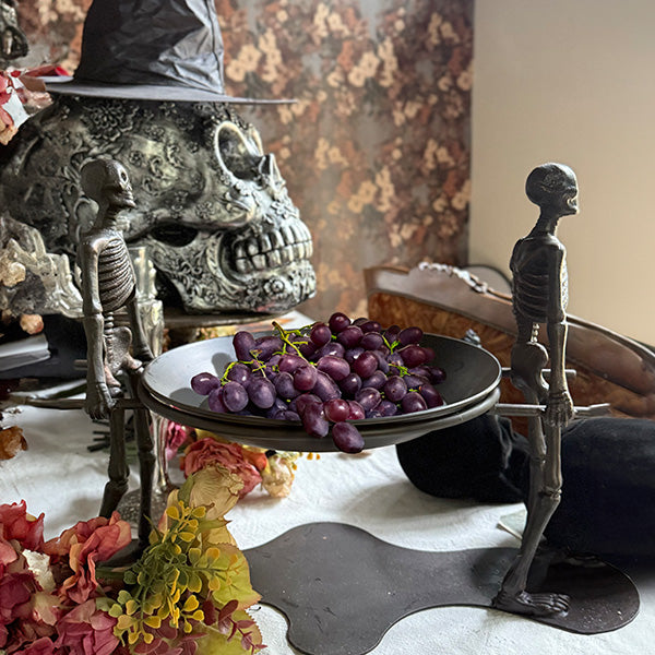 Cast Iron Skeleton Serving Bowl