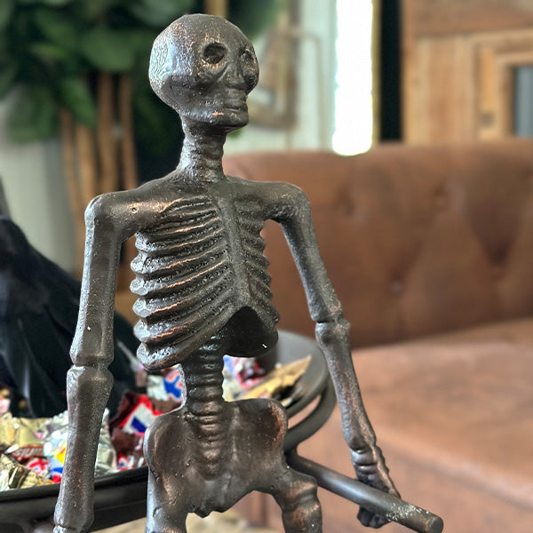 Cast Iron Skeleton Serving Bowl