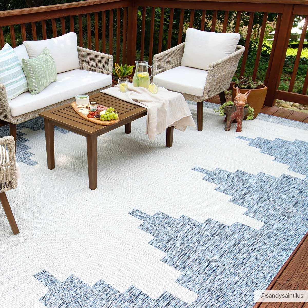 Blue Outdoor Rug