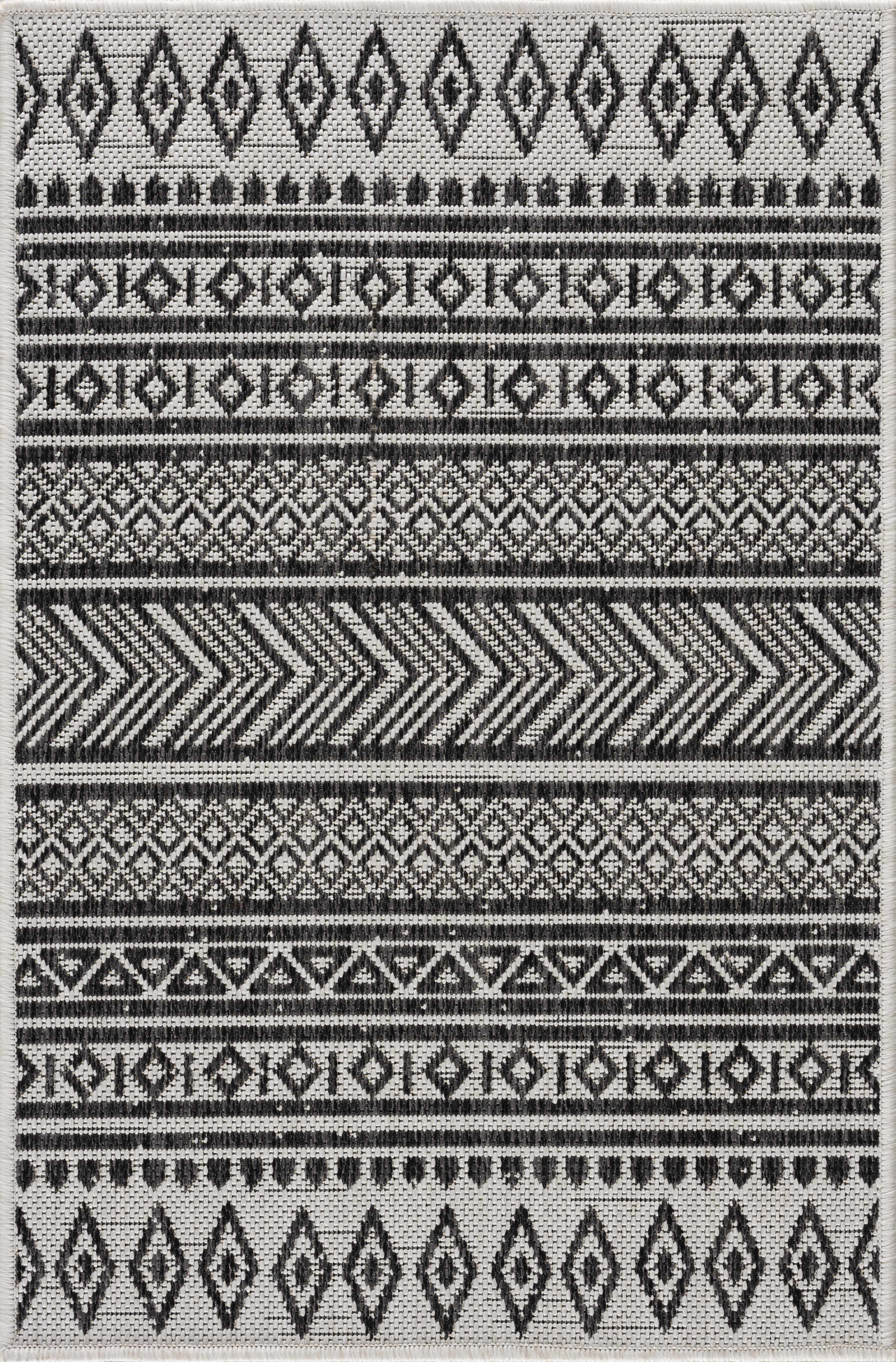 Black & White Outdoor Rug