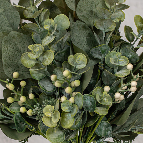 16 Inch Lifelike Eucalyptus and Berry Pick, Set of 3 Stems