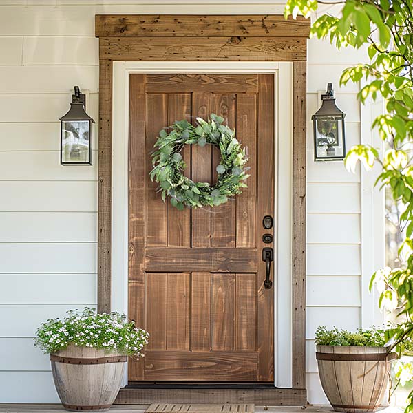 22 Inch Eucalyptus and Fennel Faux Wreath