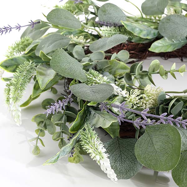 22 Inch Eucalyptus and Fennel Faux Wreath