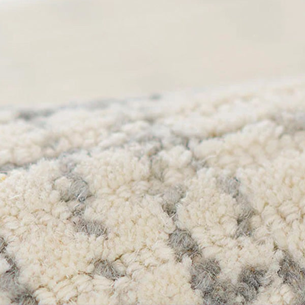 Abstract Border Hand Tufted Area Rug, Pick Your Size