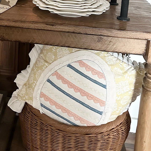 Easter Egg Applique Pillow