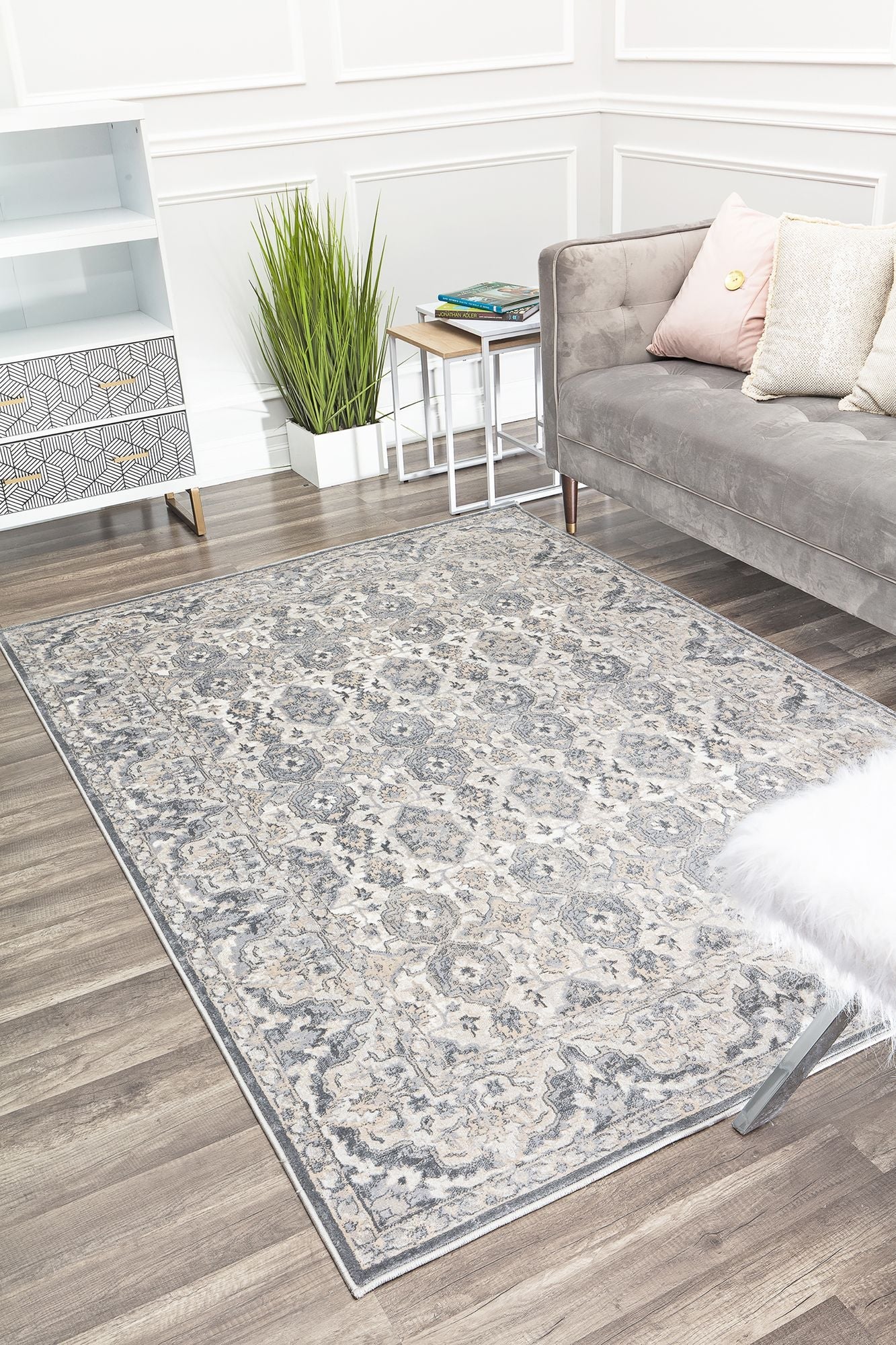 Elliana Grey Taupe Area Rug