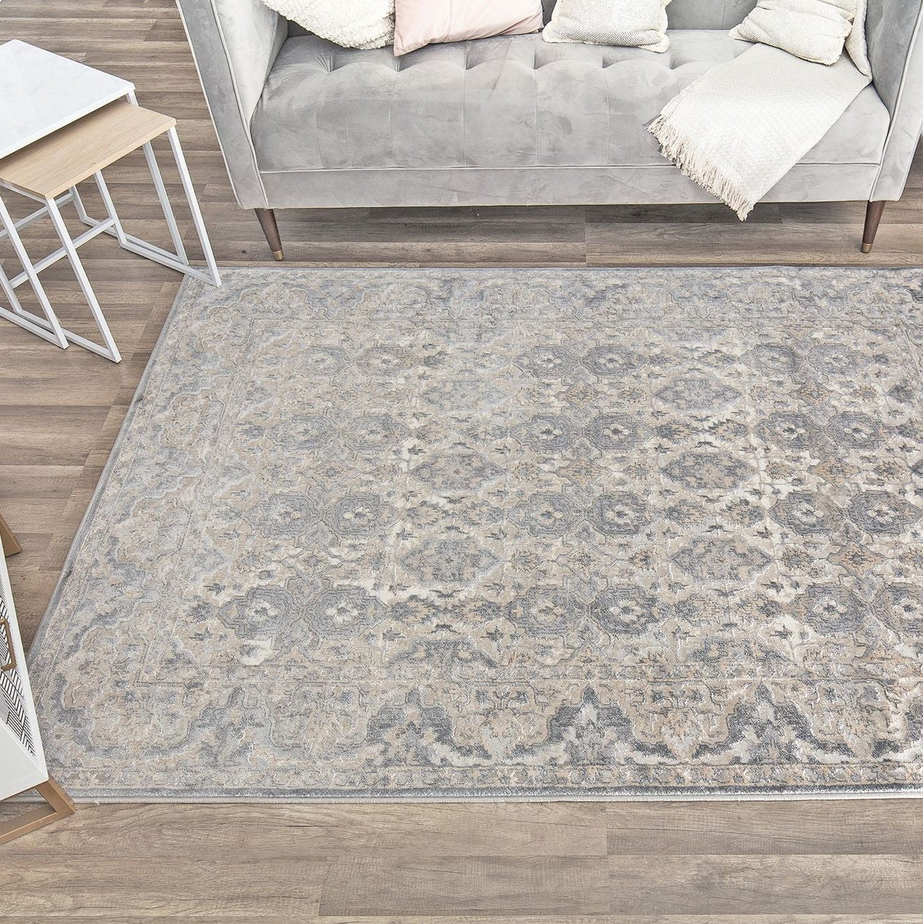 Elliana Grey Taupe Area Rug