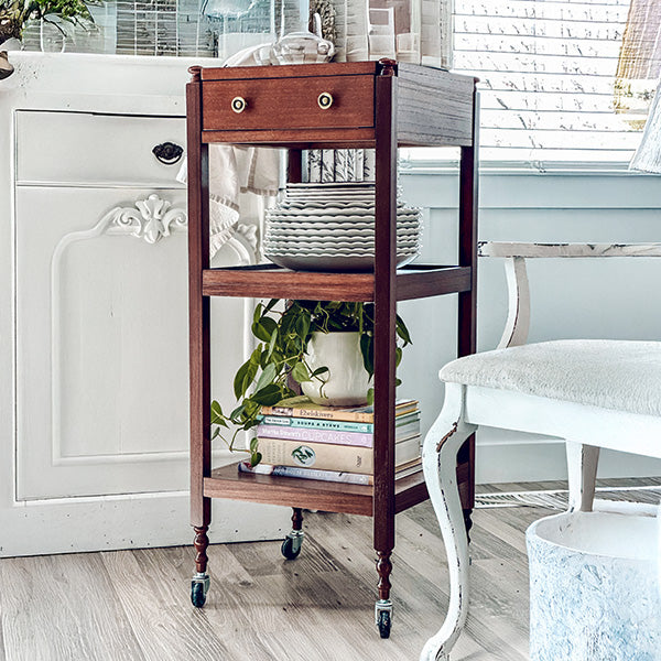 Rolling Etagere with Customizable Storage