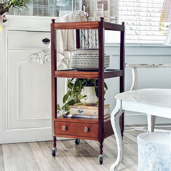 Rolling Etagere with Customizable Storage