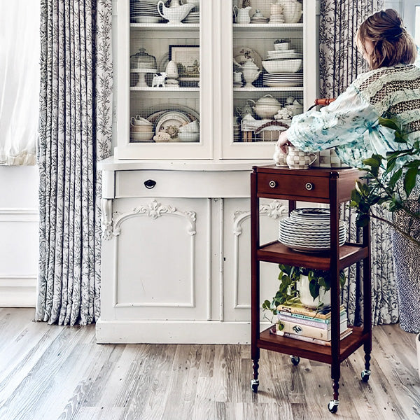 Rolling Etagere with Customizable Storage