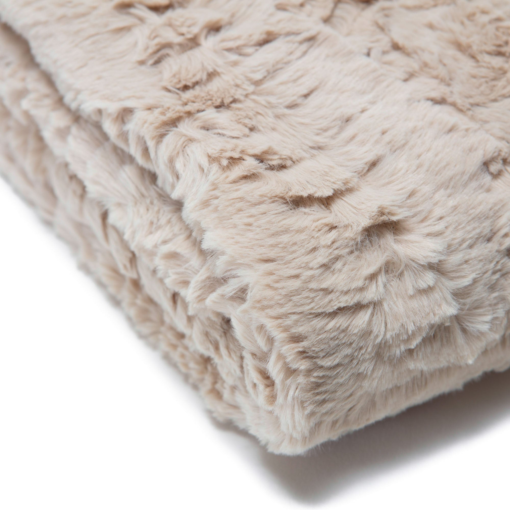 Modern Textured Faux Fur Throw Blanket-Tolkye
