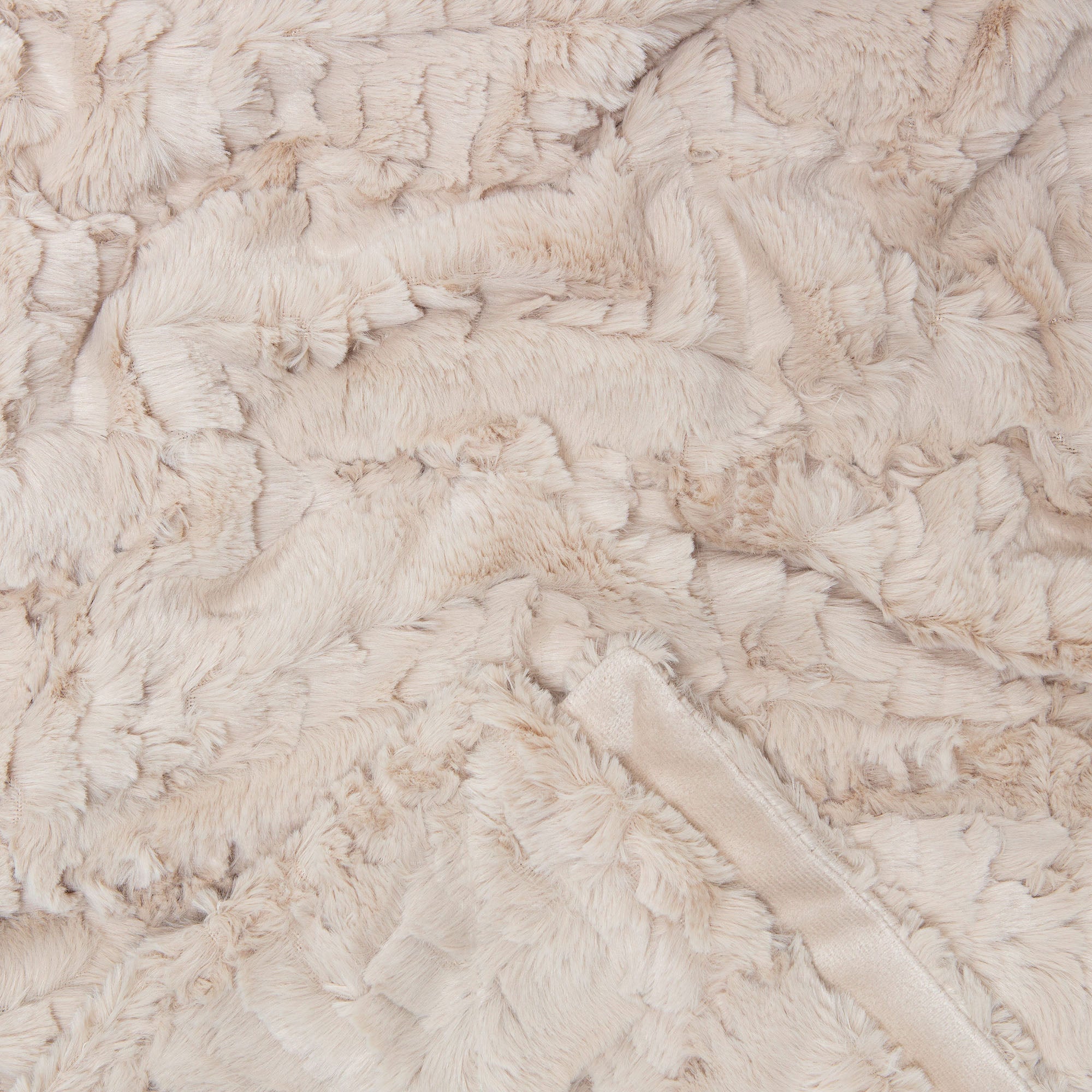 Modern Textured Faux Fur Throw Blanket-Tolkye