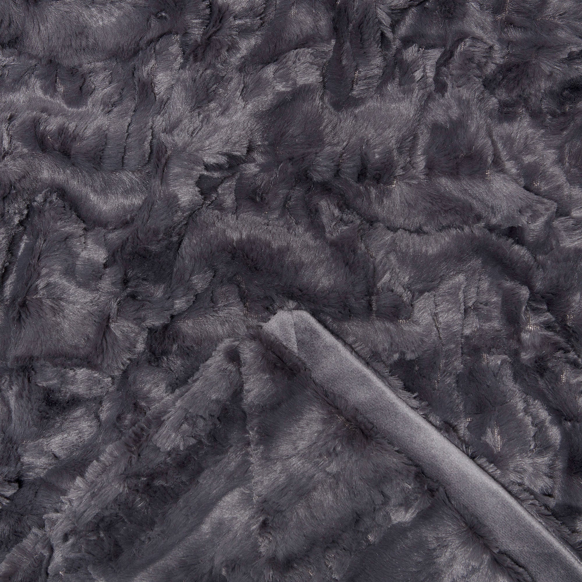 Modern Textured Faux Fur Throw Blanket-Tolkye