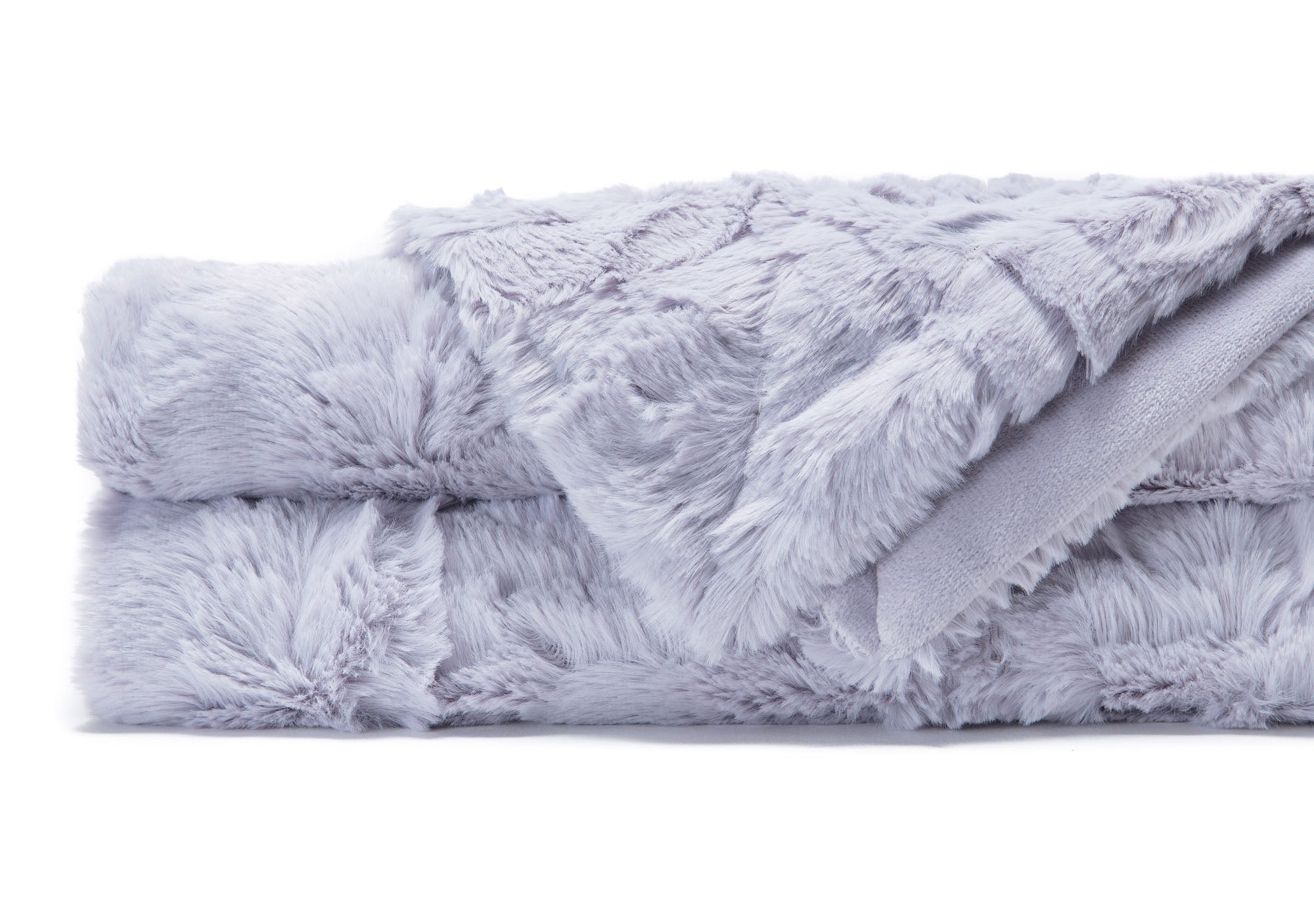 Modern Textured Faux Fur Throw Blanket-Tolkye