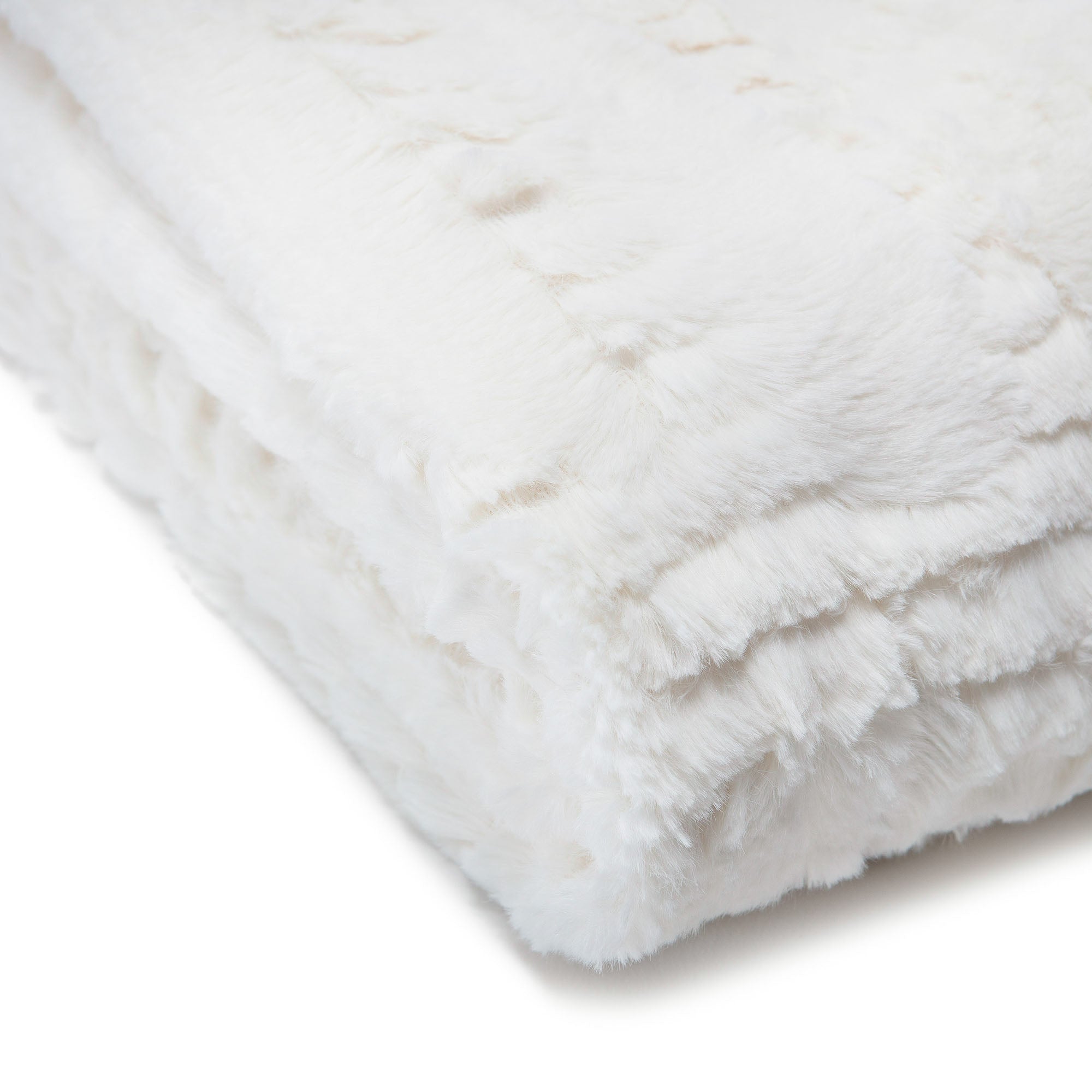 Modern Textured Faux Fur Throw Blanket-Tolkye