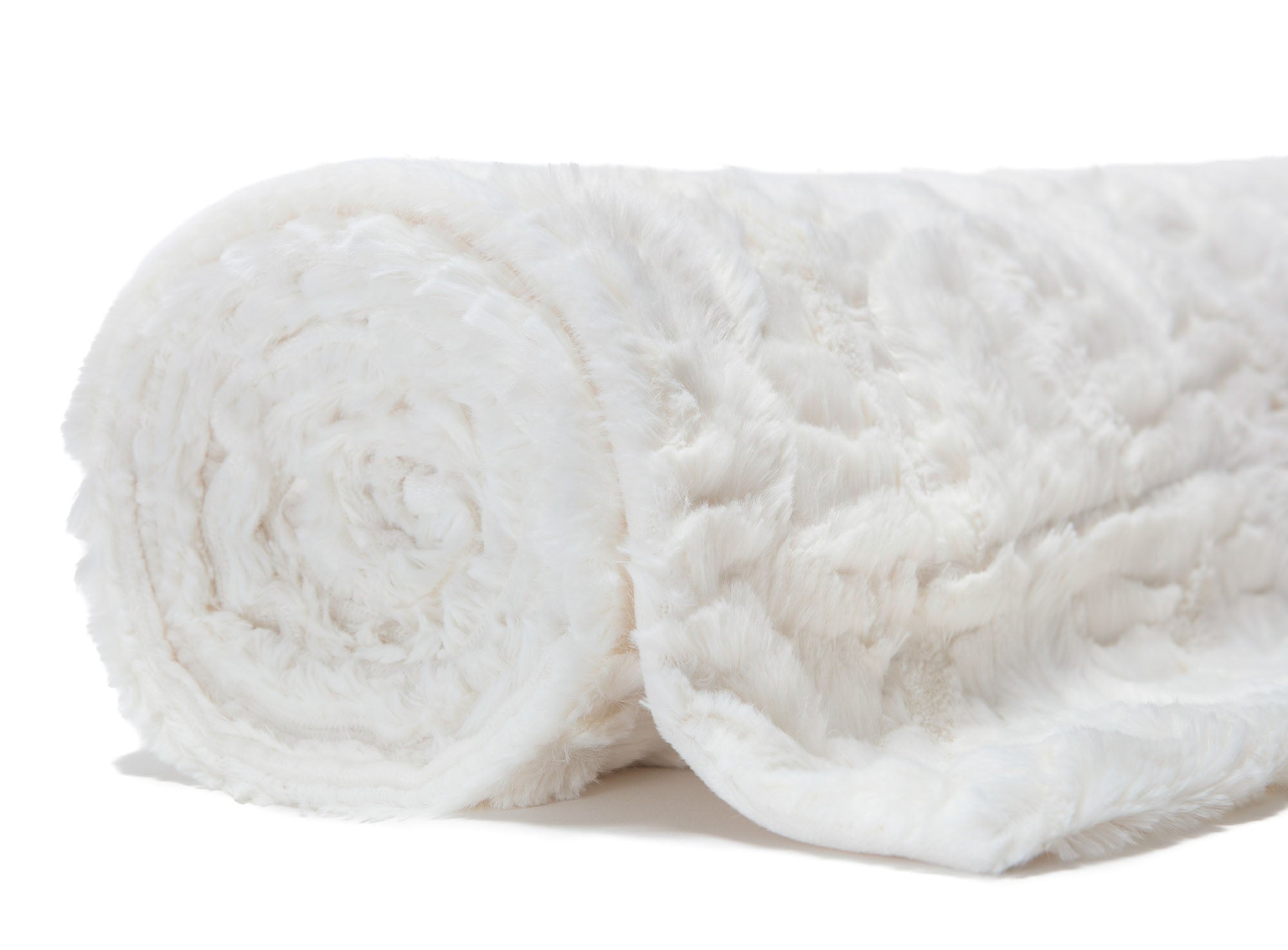 Modern Textured Faux Fur Throw Blanket-Tolkye