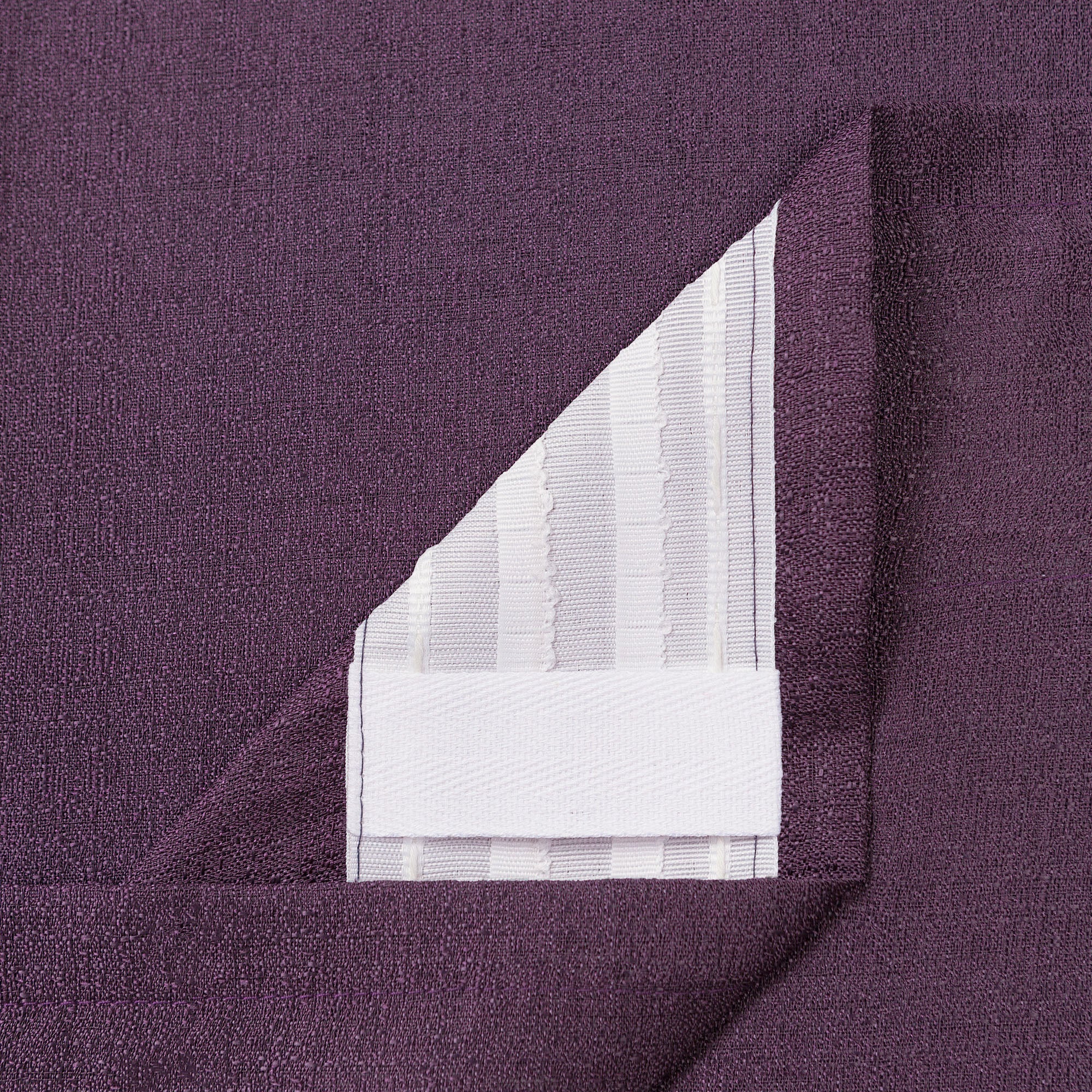 Faux Belgian Flax Solid Curtains-Tolkye