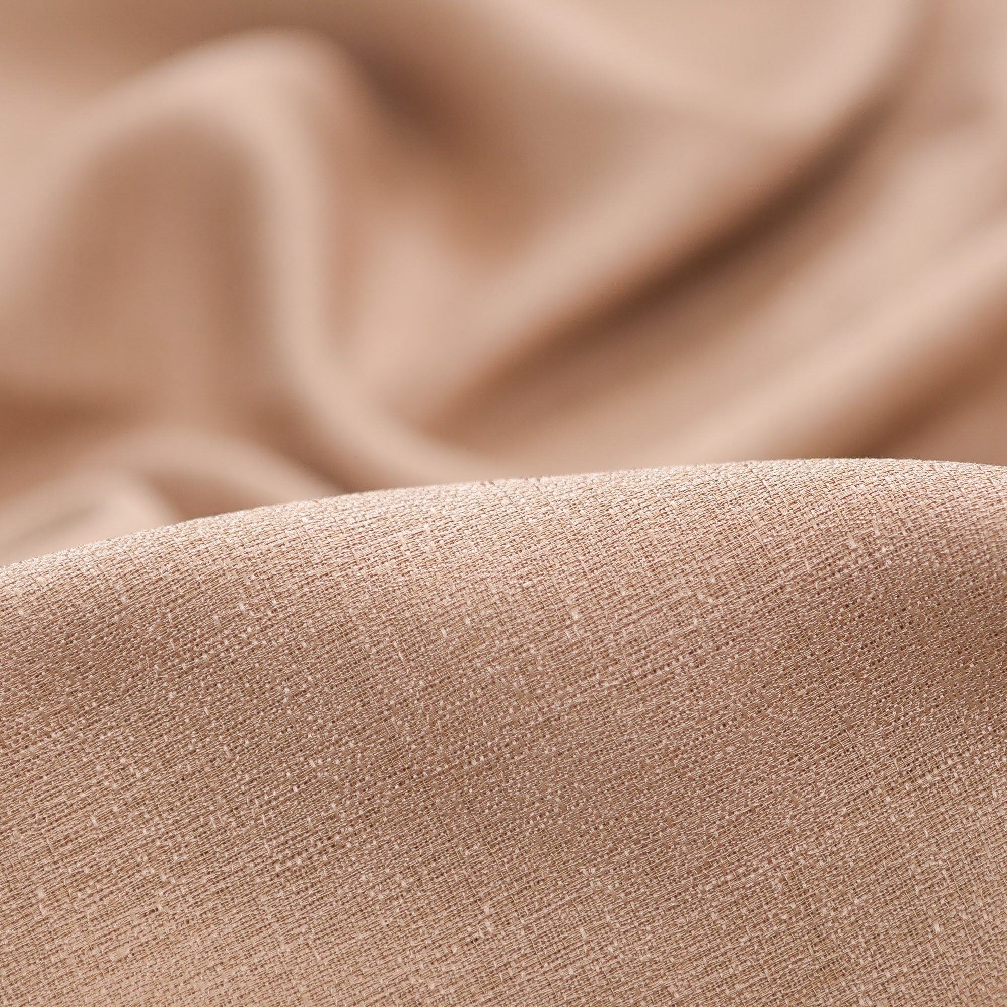 Faux Belgian Flax Solid Curtains-Tolkye