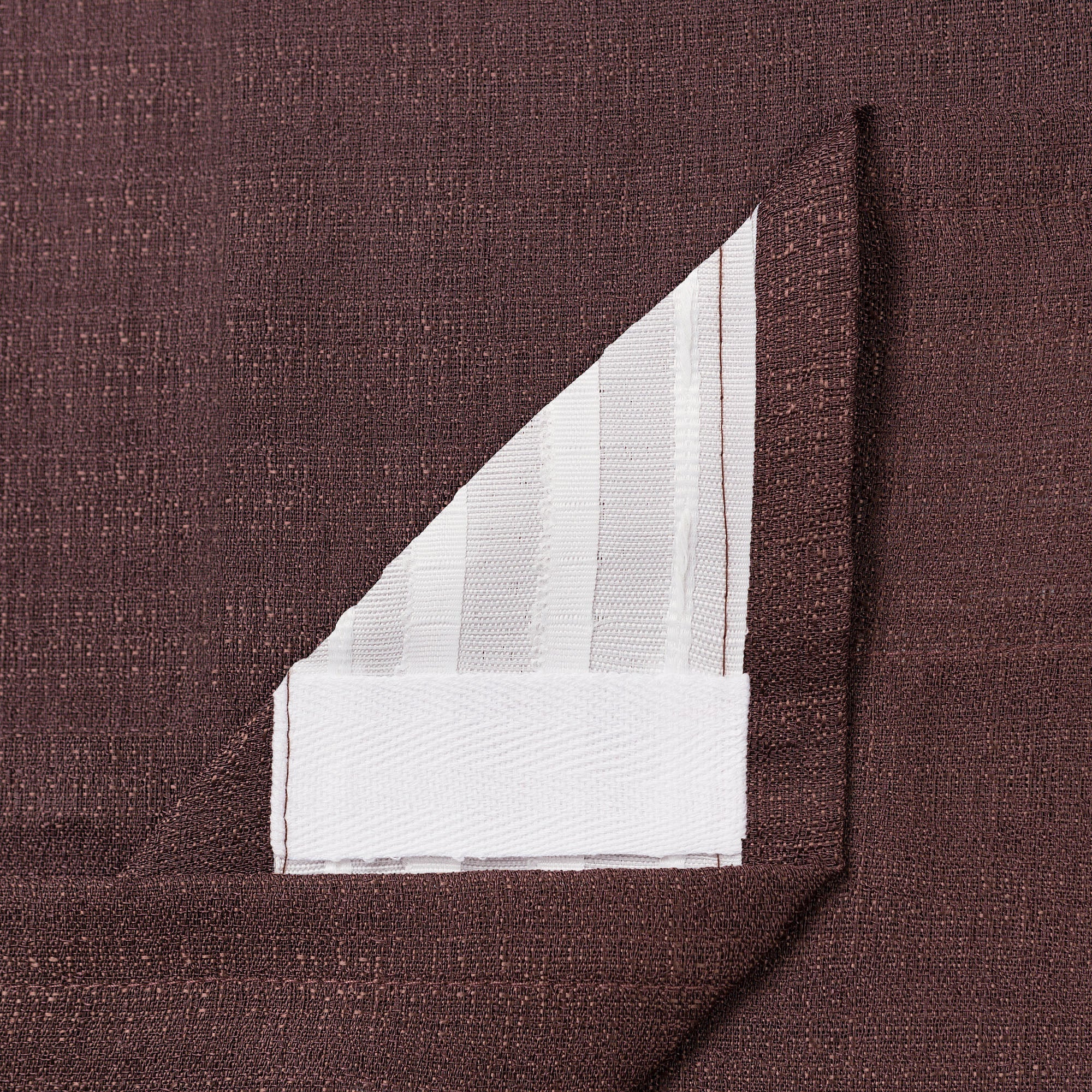 Faux Belgian Flax Solid Curtains-Tolkye