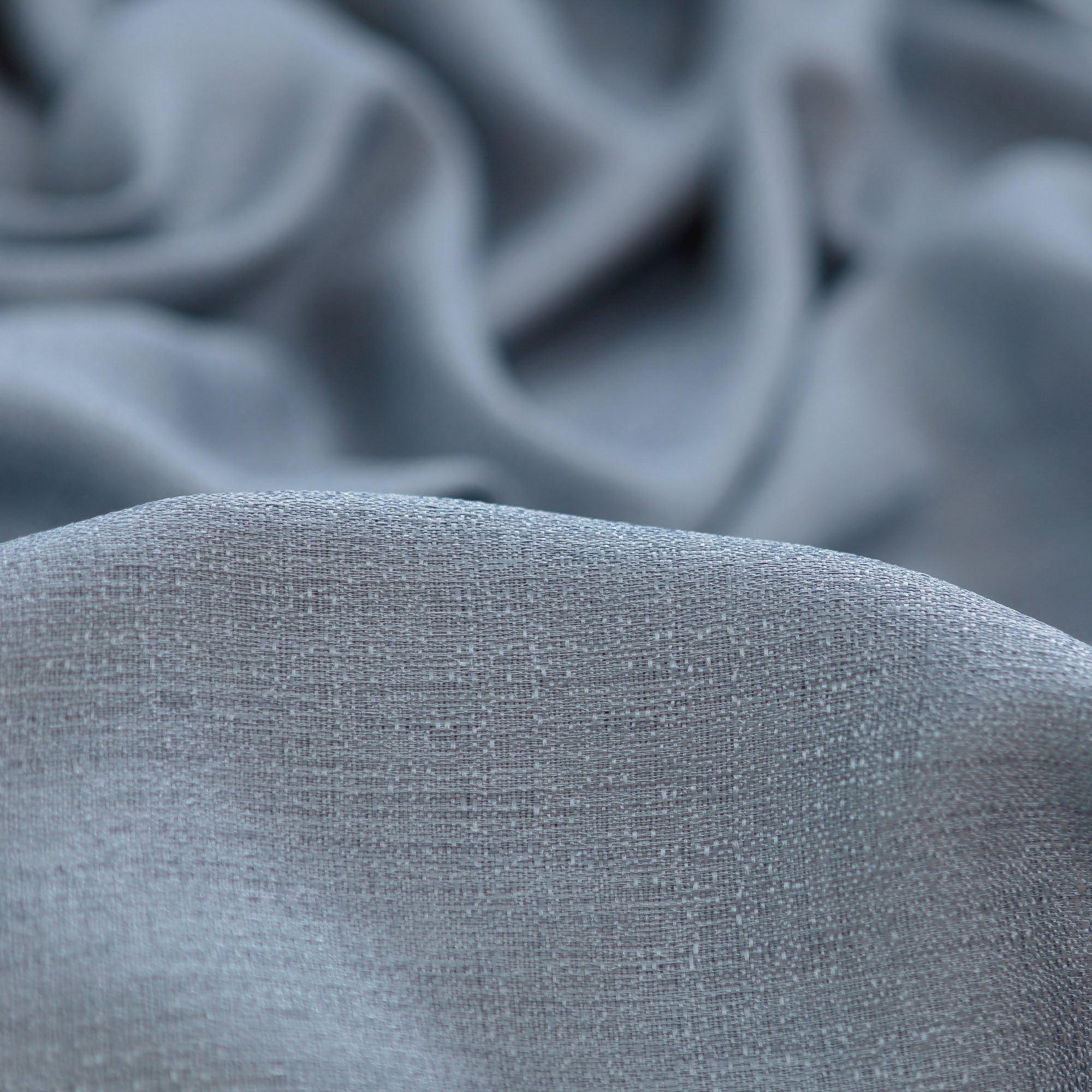 Faux Belgian Flax Solid Curtains-Tolkye