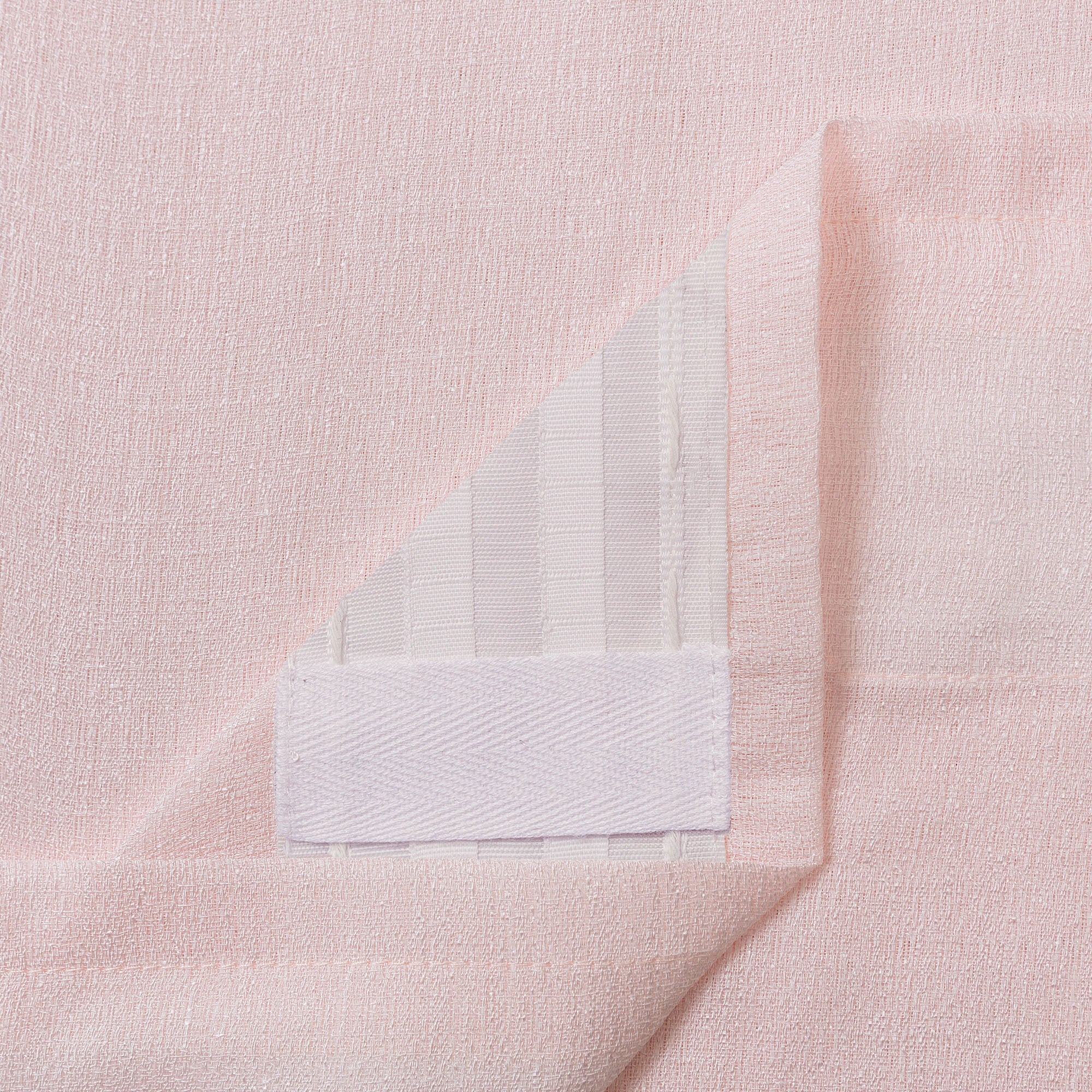 Faux Belgian Flax Solid Curtains-Tolkye