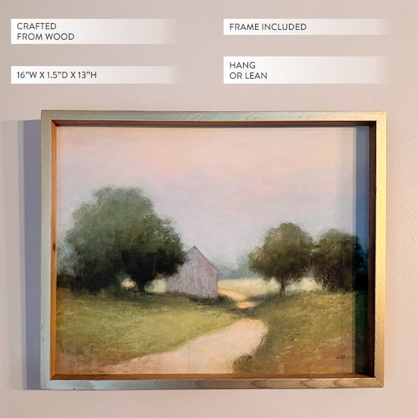 Wood Framed Countryside Wall Painting