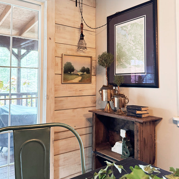 Wood Framed Countryside Wall Painting