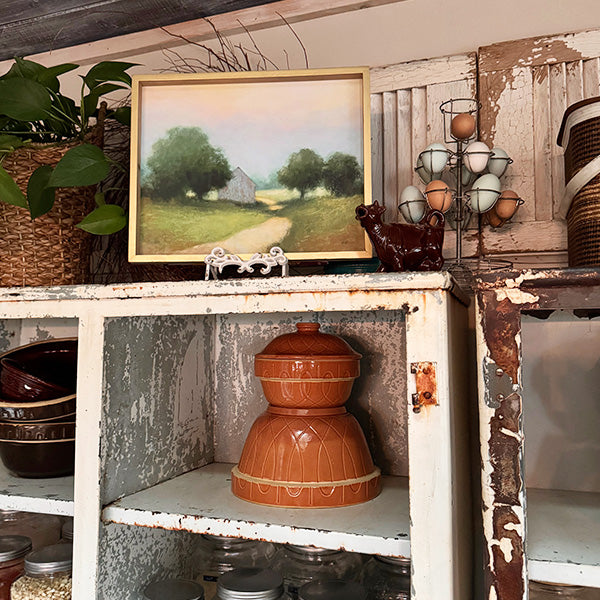 Wood Framed Countryside Wall Painting