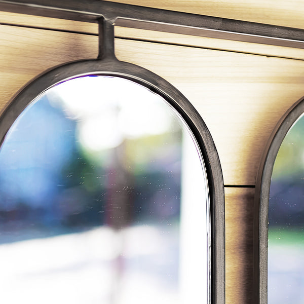 Mid-Century Modern Elongated Framed Mirror