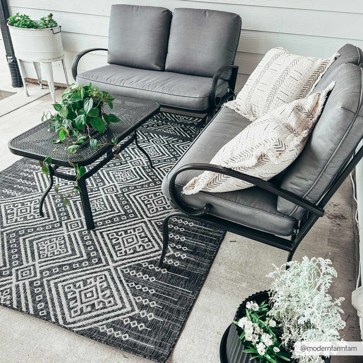 Bohemian Pattern Outdoor Rug