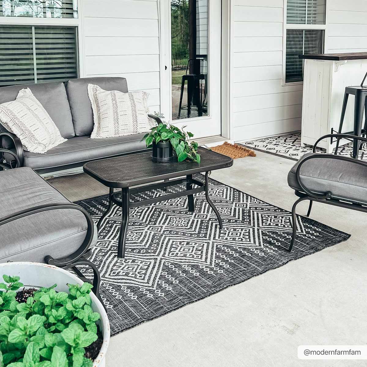 Bohemian Pattern Outdoor Rug