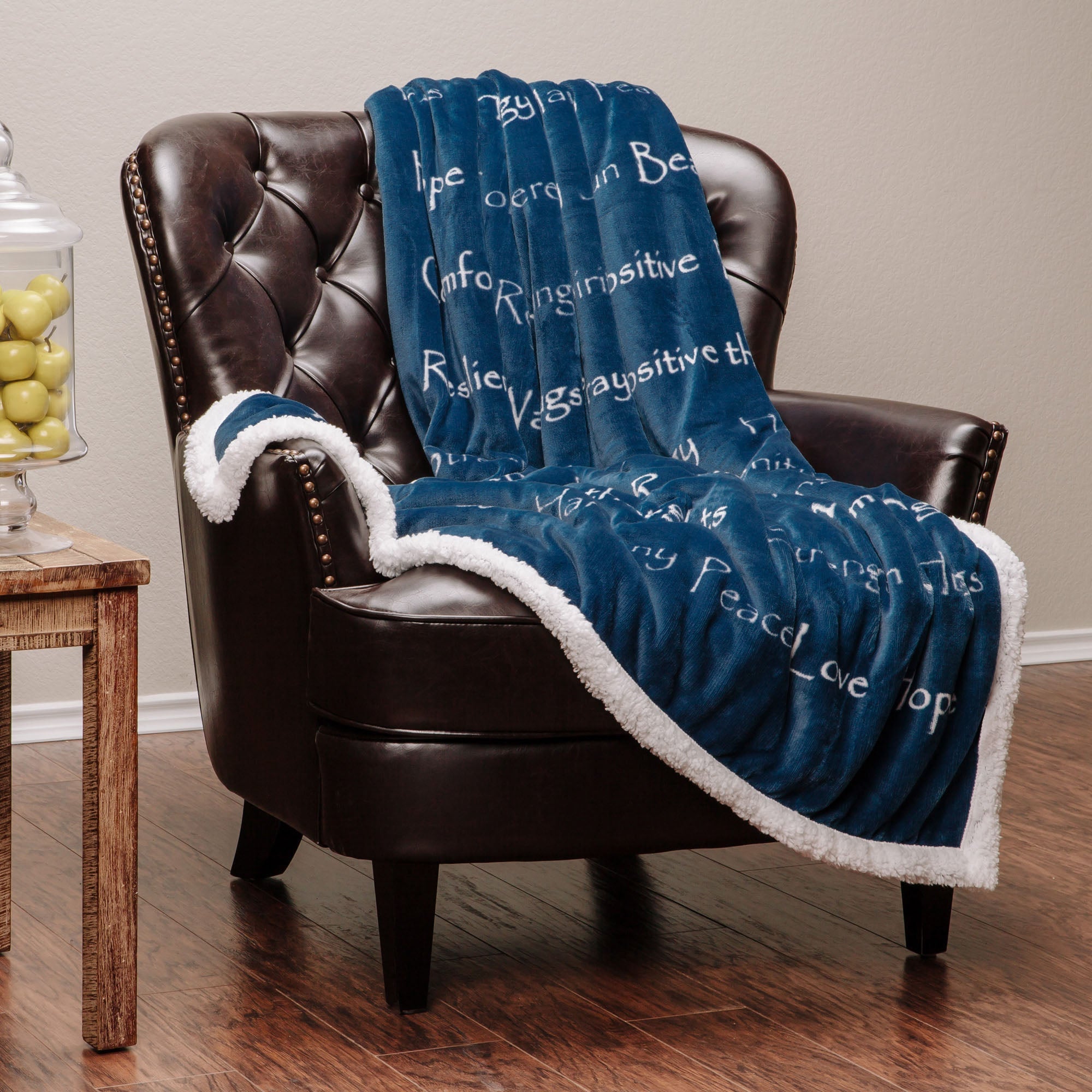 Gift Faux Fur Comfort Words Throw Blanket-Tolkye