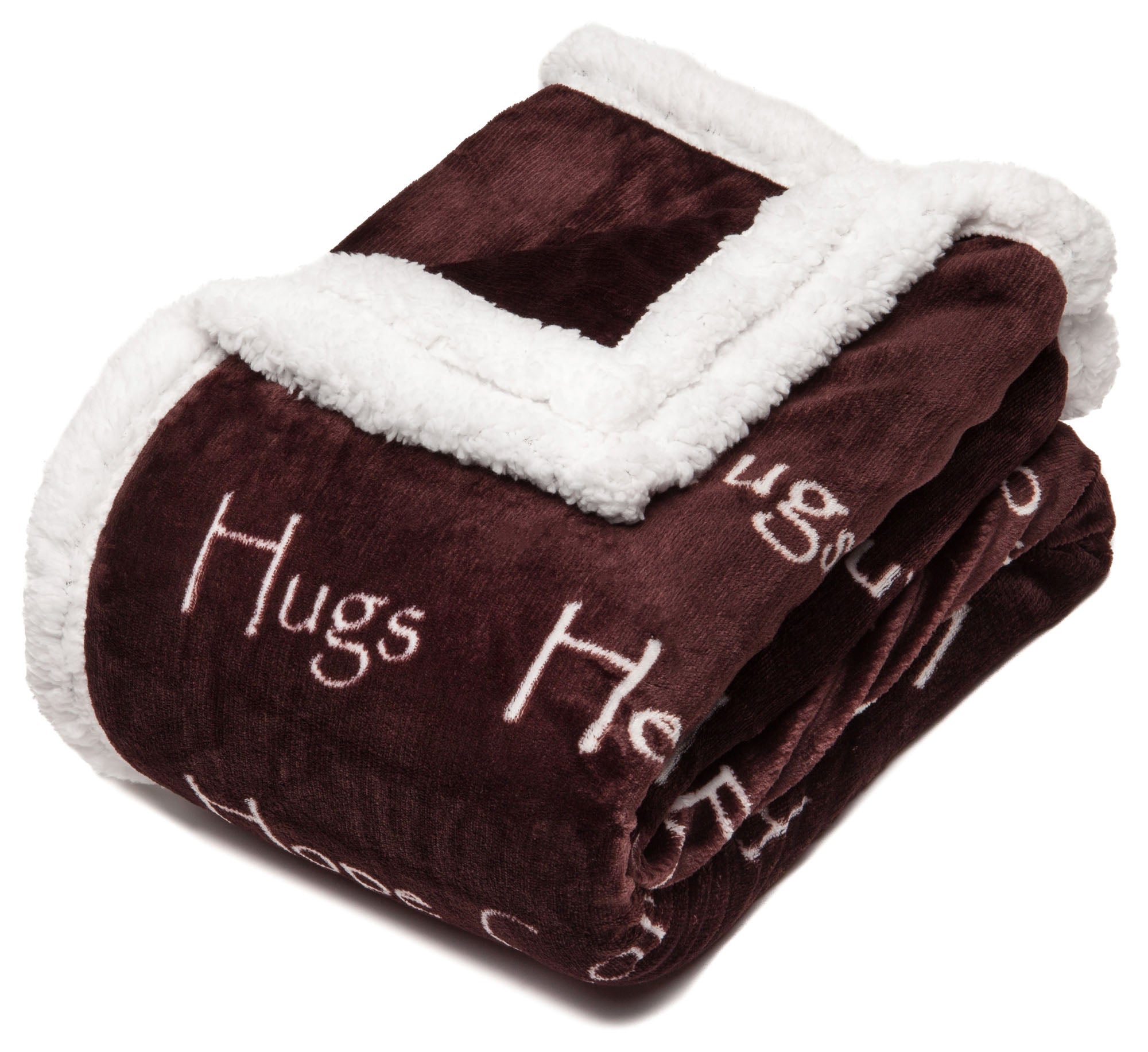 Gift Faux Fur Comfort Words Throw Blanket-Tolkye