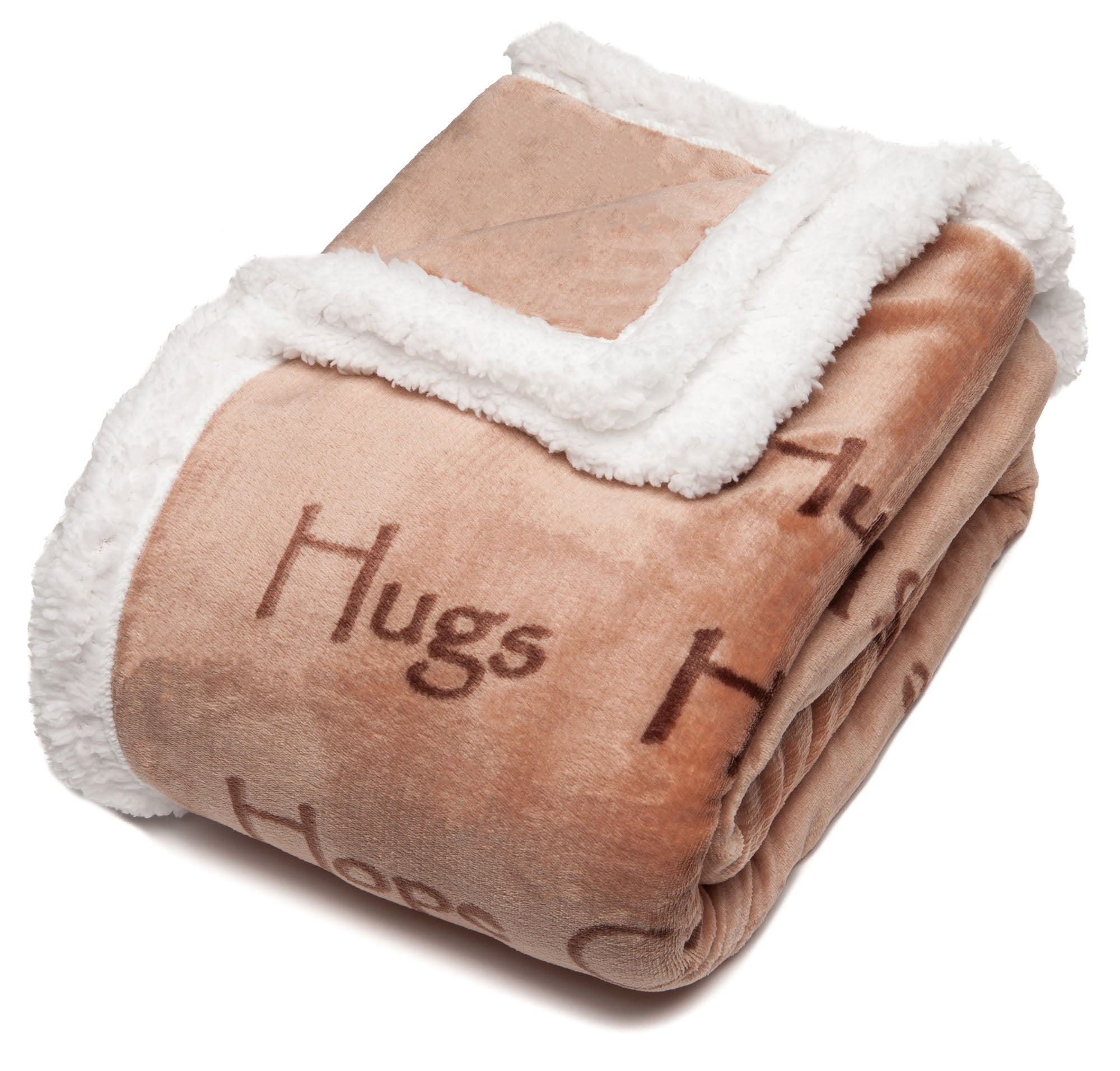 Gift Faux Fur Comfort Words Throw Blanket-Tolkye