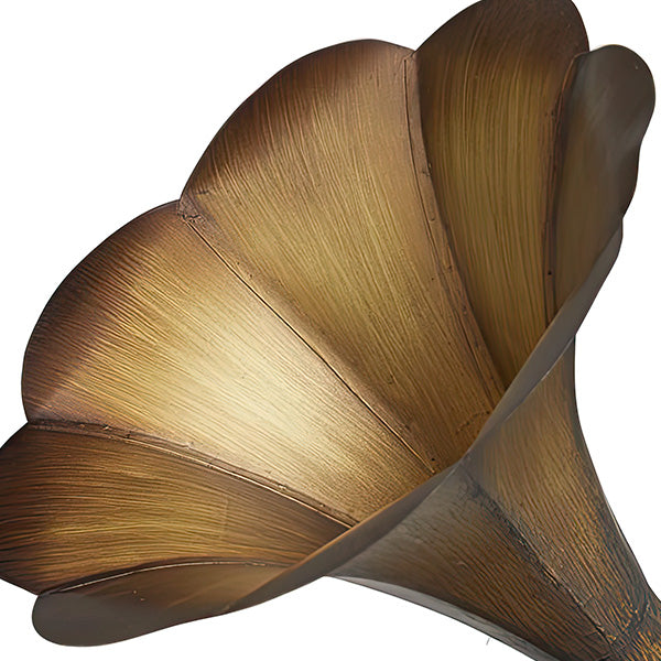 Wood and Copper Finish Decorative Gramophone