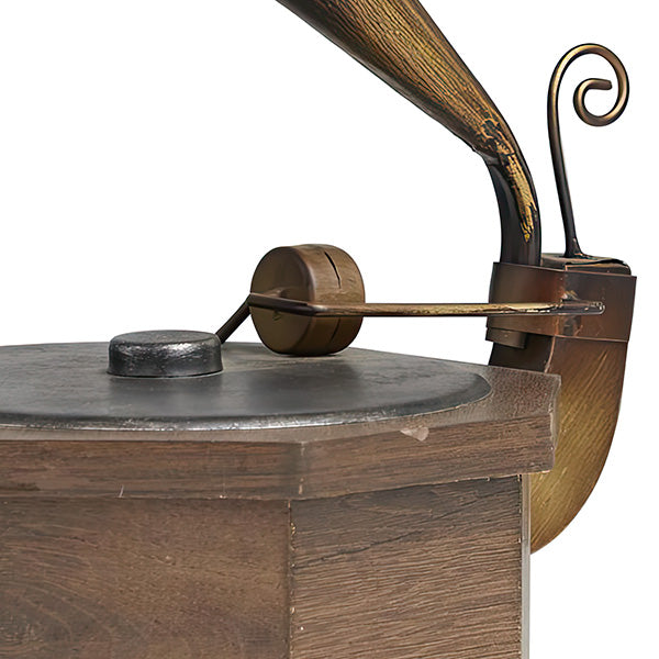 Wood and Copper Finish Decorative Gramophone