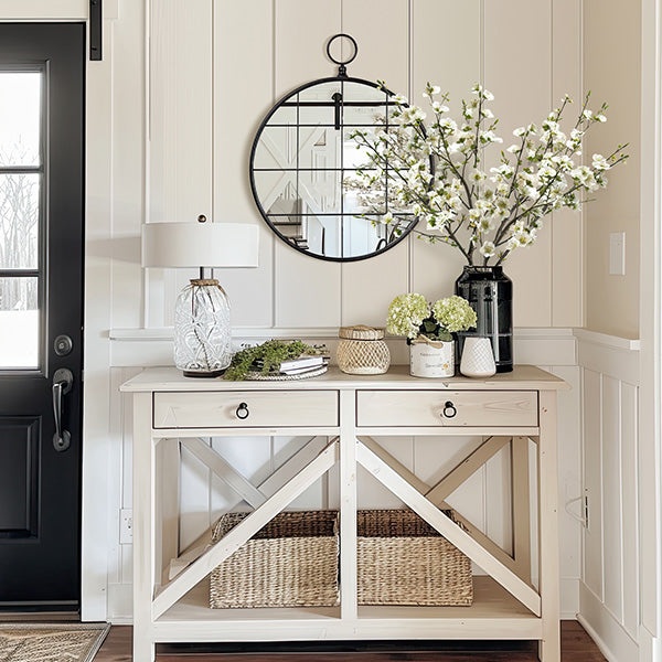 Multipanel Round Wall Mirror