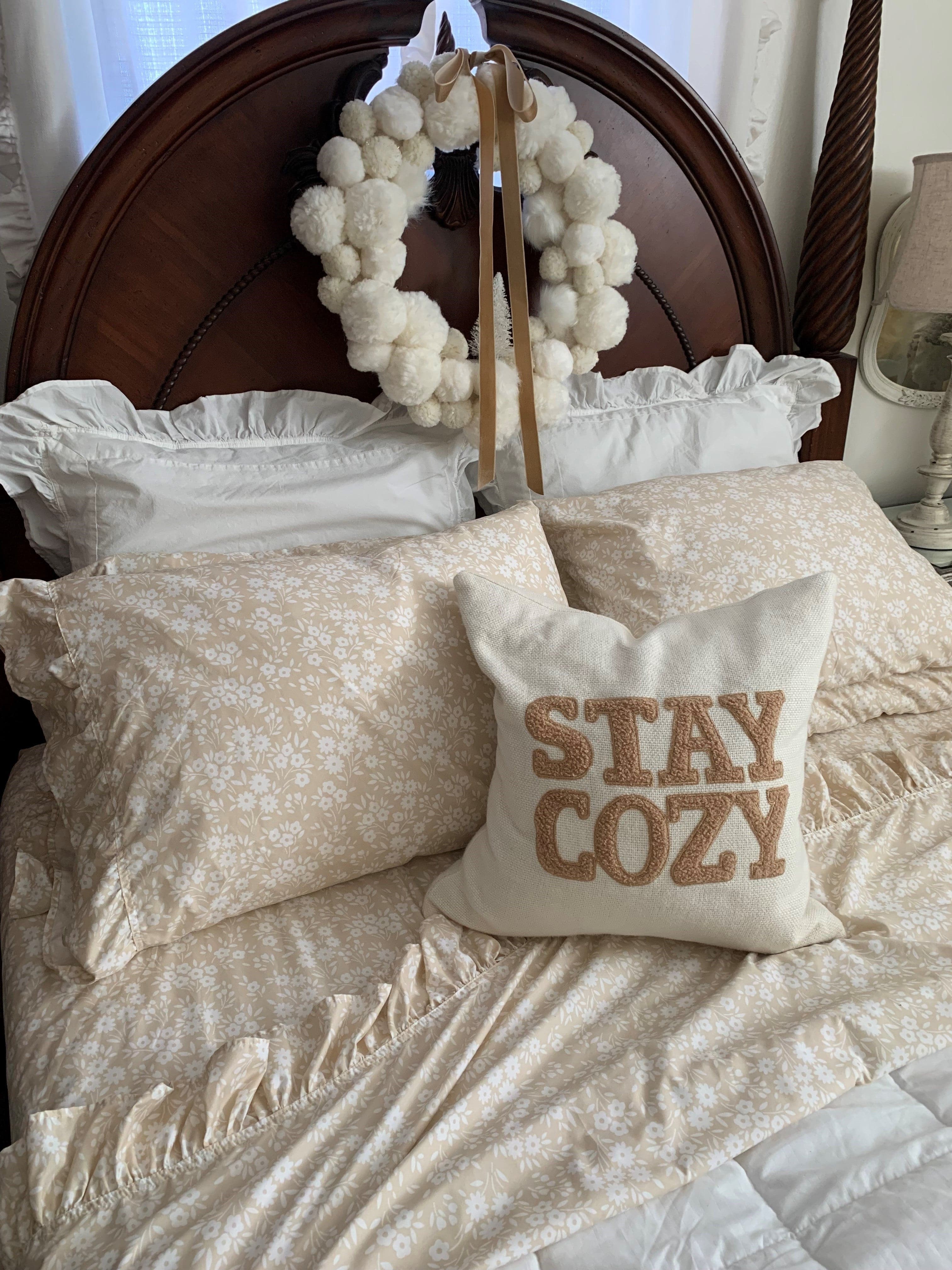 Garden Of Flowers Ruffle Sheet Set-Tolkye