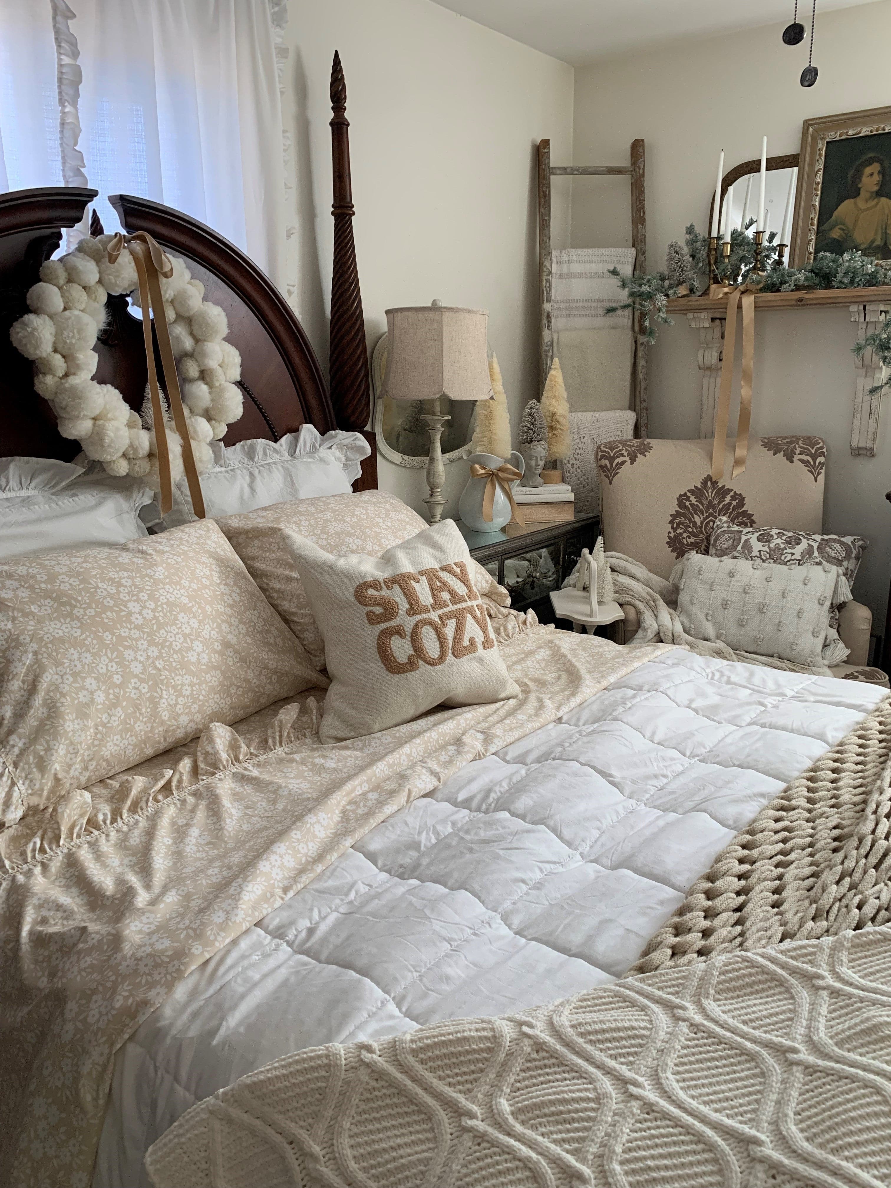 Garden Of Flowers Ruffle Sheet Set-Tolkye