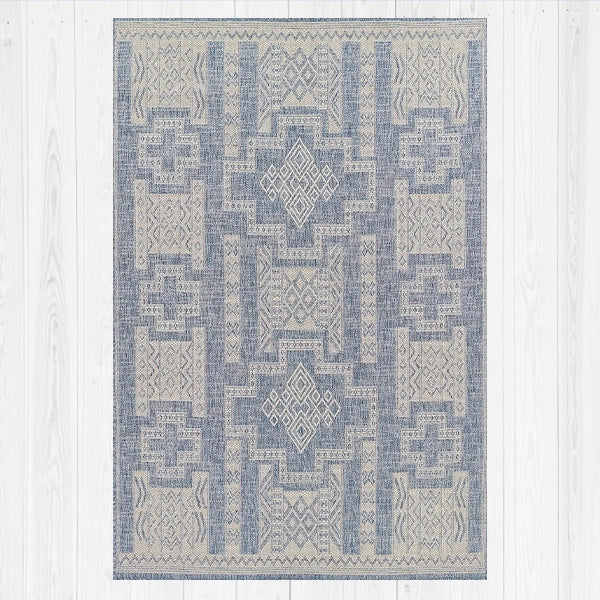 Geometric Indoor/Outdoor Rug, Pick Your Size