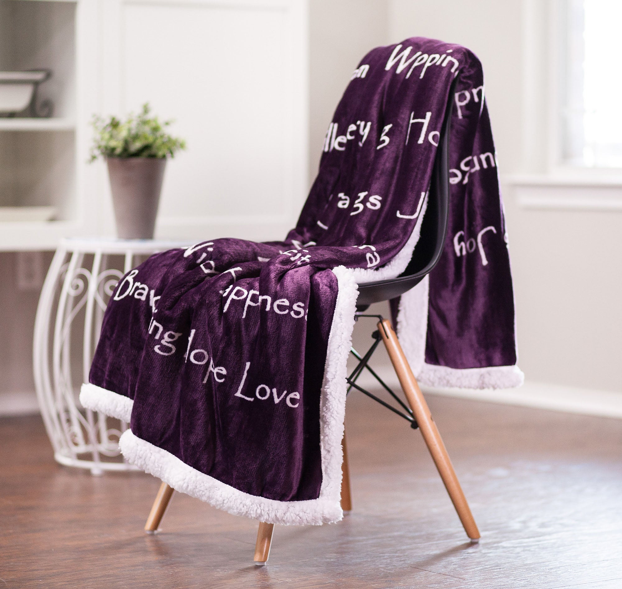 Harmony Inspirational Words Throw Blanket-Tolkye