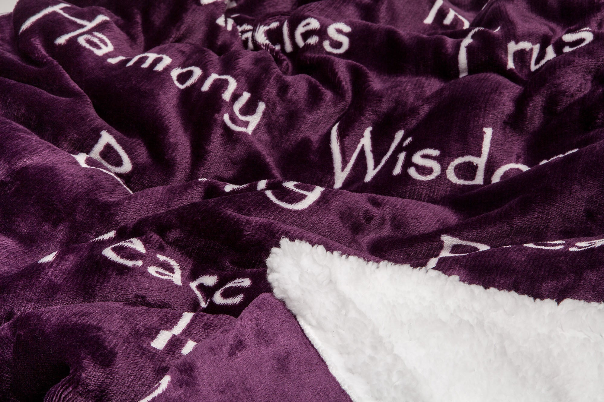Harmony Inspirational Words Throw Blanket-Tolkye
