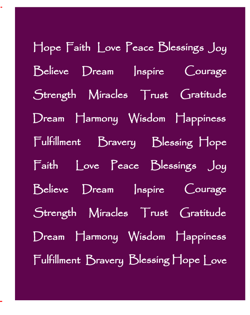 Harmony Inspirational Words Throw Blanket-Tolkye