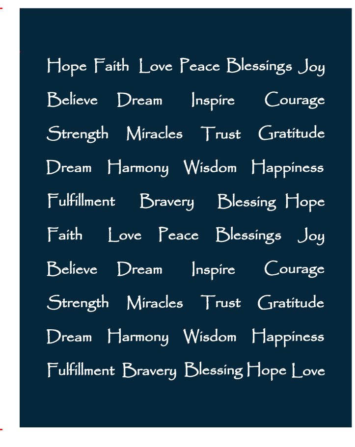 Harmony Inspirational Words Throw Blanket-Tolkye