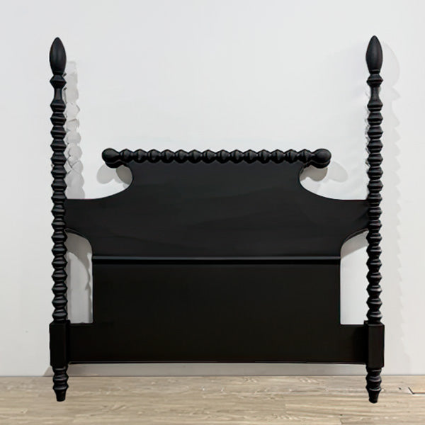 71 Inch Matte Black Spindle Headboard